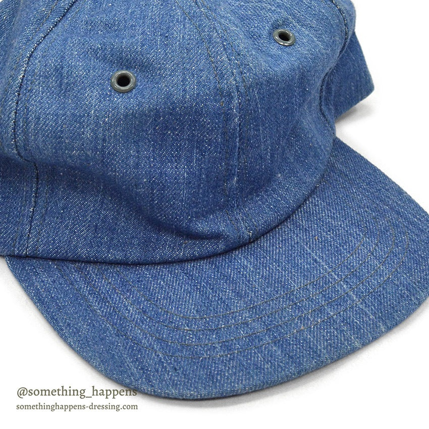 1970's~ OLD BLUE DENIM CAP...FITS ALL