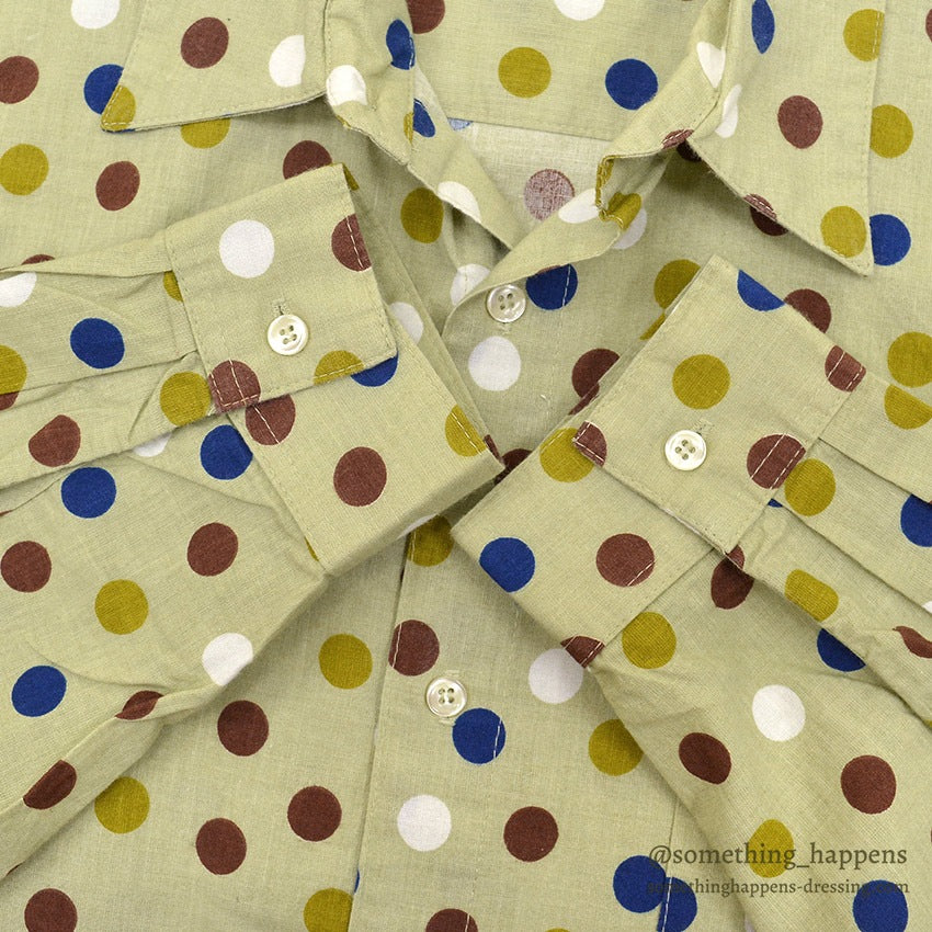 ~1990's GUESS MULTI COLOR POLKA DOTS SHIRT...