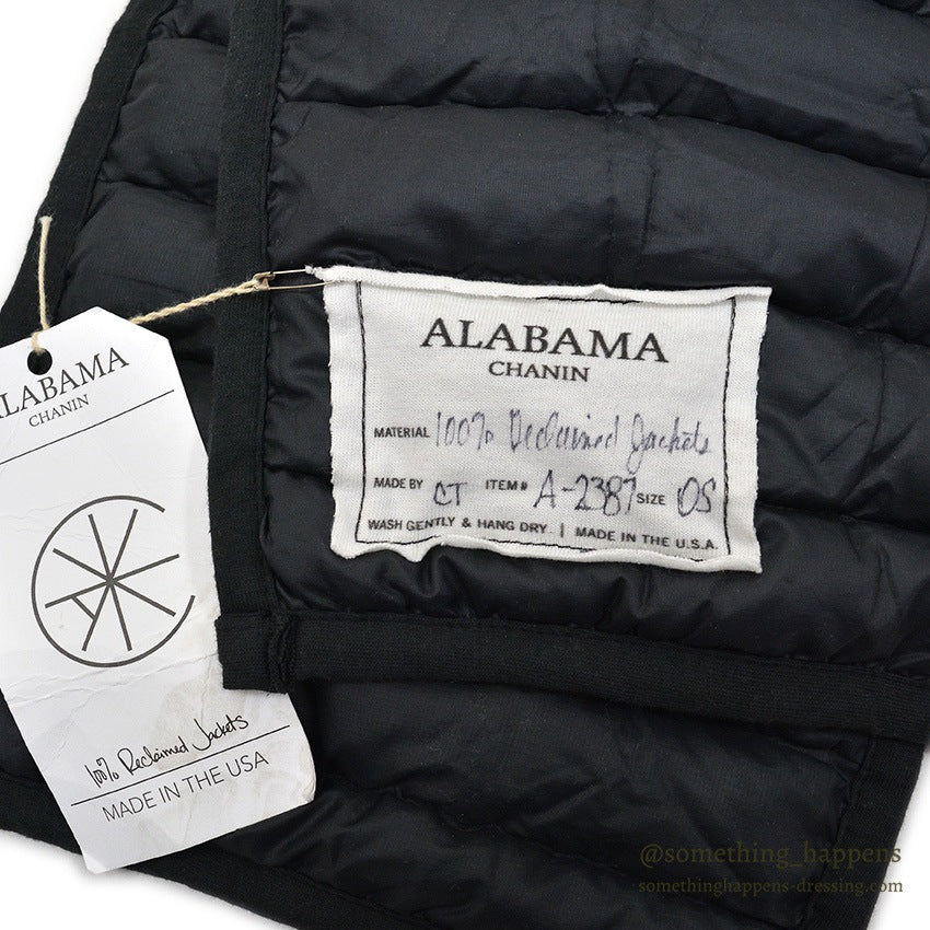 ALABAMA CHANIN PATAGONIA RECLAIMED DOWN PATCHWORK SCARF BLACK ...