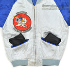 1950's JAPAN SOUVENIR JACKET 18TH FIGHTER BOMBER WING DOG PATCH...