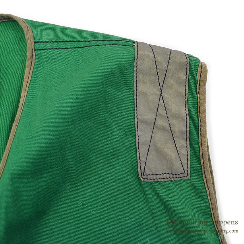 1980's USNAVY LIFE PRESERVER VEST MARK1 T GREEN / STENCIL ... L