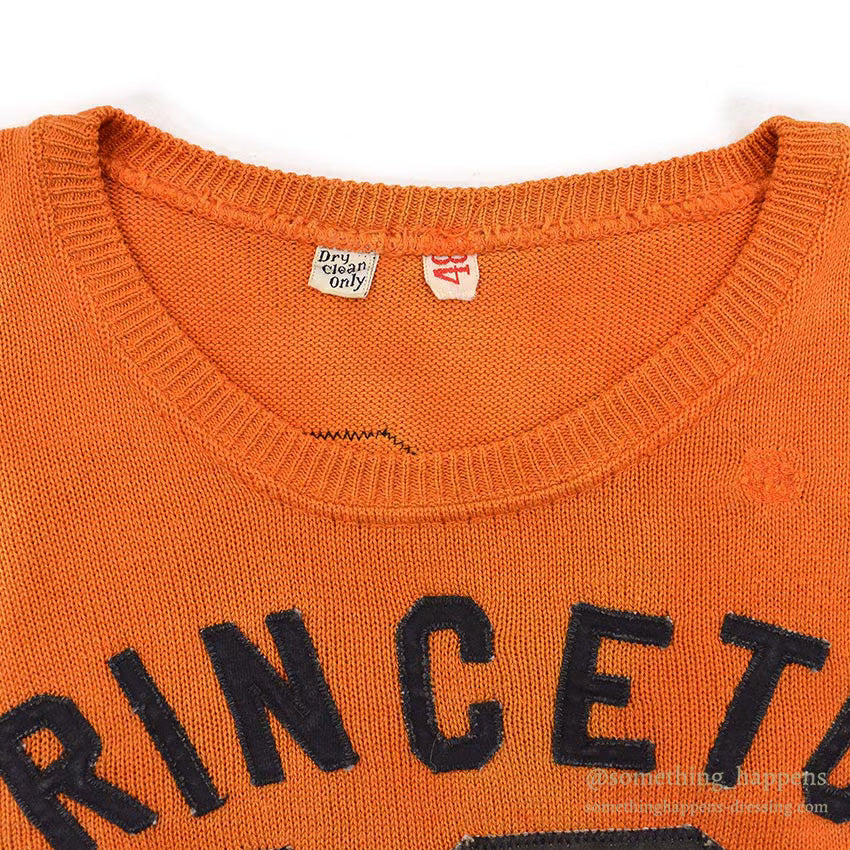 1940's~ PRINCETON UNIVERSITY ATHLETIC JERSEY / BIG SIZE ... 48