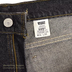 1990's Levi's 505 BLACK DENIM PANTS...W36/L30