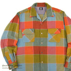 ~1960's Mckey's BLOCK PLAID WOOL SHIRT...