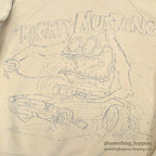 1960's MIGHTY MUSTANG HAND DRAWING SWEAT SHIRT...
