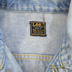 1970's Lee 101-J DENIM JACKET / BLEACHED... 46