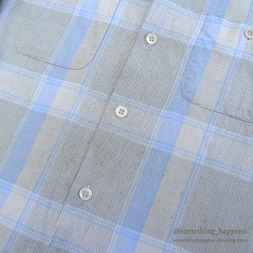 1950's SILVER WINGS RIFLE CLUB PLAID SHIRT... L