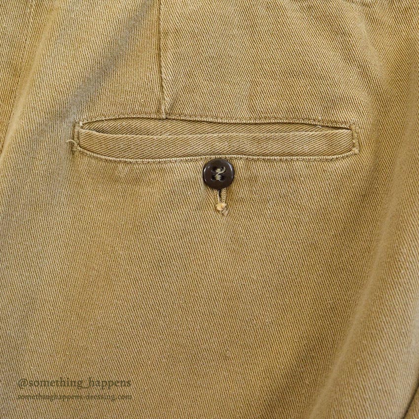 1940's Lee BROWN TWILL WORK PANTS ... W31/L32