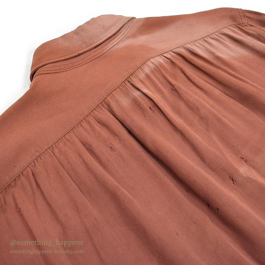 1940's WESTMOOR RAYON GABARDINE WESTERN SHIRT / SUN FADED ...