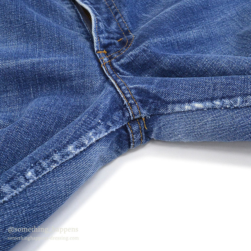 1970's Levi's 646 DENIM PANTS / SLIM MODIFIED ... W33/L30