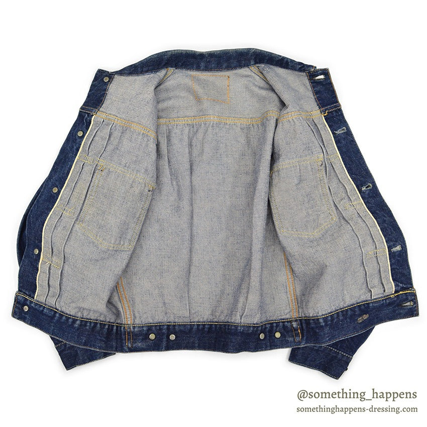 1950's LEVI'S 507BXX DENIM JACKET BOY'S MODEL / LEATHER PATCH ...