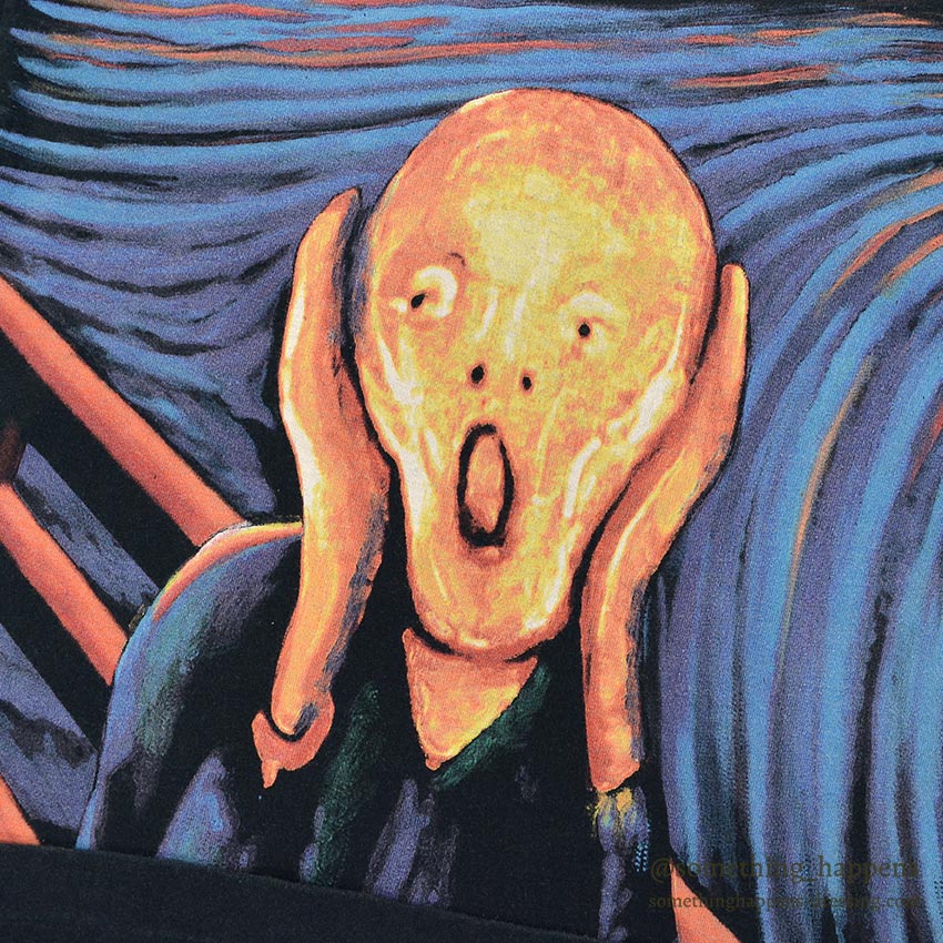 1990's LIQUID BLUE THE SCREAM ART T-SHIRT...L