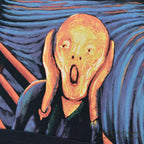 1990's LIQUID BLUE THE SCREAM ART T-SHIRT...L