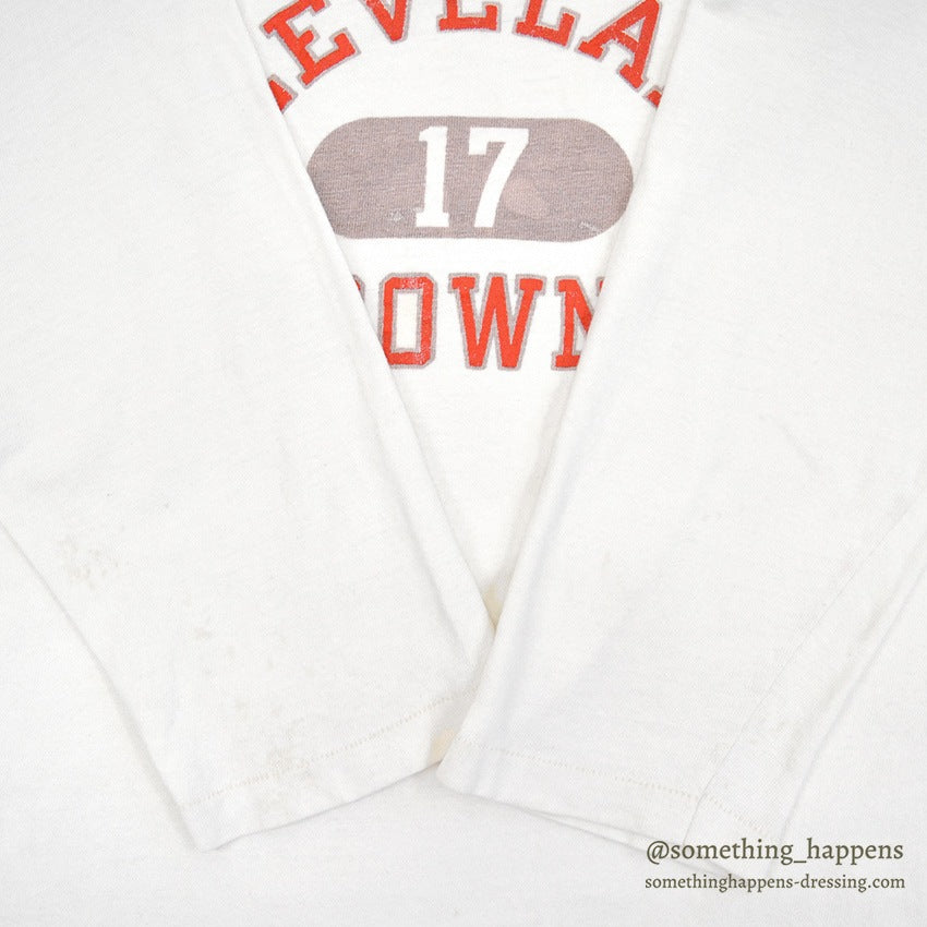 1980's CHAMPION FOOTBALL SHIRT / WHITE...XL
