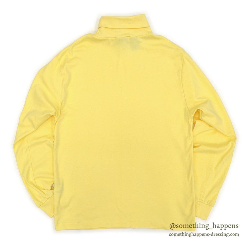 1980's~ EDDIE BAUER YELLOW TURTLE NECK TEE...L
