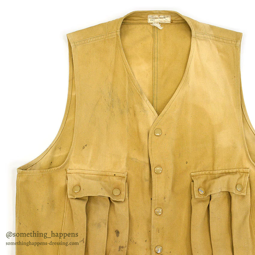 1940's~ QUIK-SHOT JACKET CO, LTD. SHOTGUN SHELL DISPENSERG VEST ... M