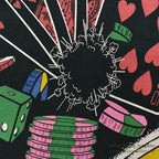 1990's~ FRUIT OF THE LOOM CASINO ALL OVER PRINT T-SHIRT ... L
