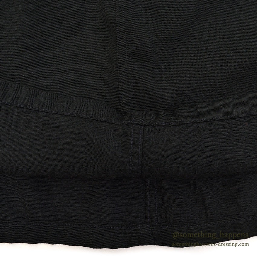 ~1960's BLACK RAYON GABARDINE SHIRT...L