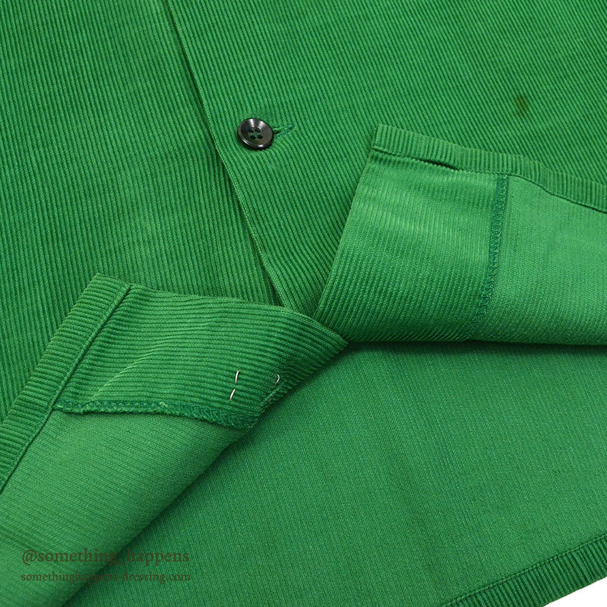 1950's UNKNOWN GREEN CORDUROY SHIRT...