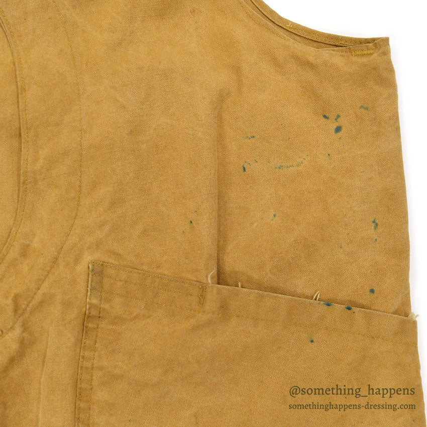 1950's BLUE BILL HUNTING VEST / HALF MOON POCKET...