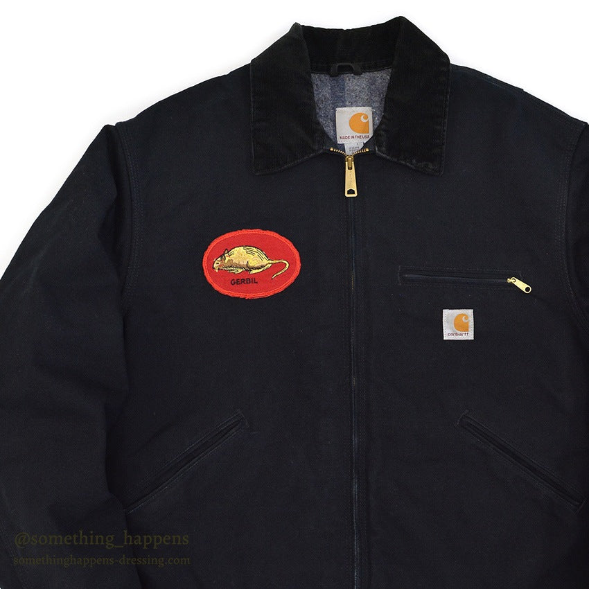 CARHARTT DETROIT JACKET / ALL BLACK...L