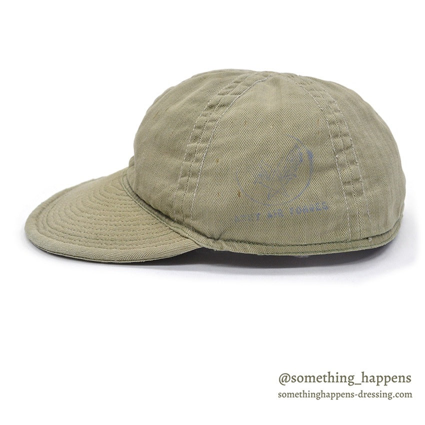 1940's U.S.ARMY AIR FORCES A-3 HBT CAP ... 約60cm