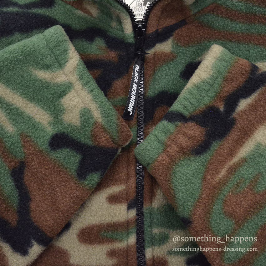 BLACK MOUNTAIN WOODLAND CAMO FLEECE JACKET...L