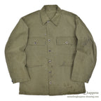 1940's U.S.ARMY WW2 M-43 HBT JACKET / UNUSUAL METAL BUTTON ... 38R