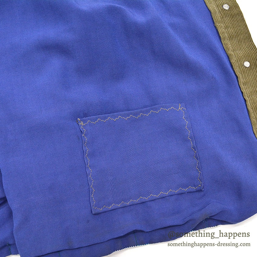 1980's~ HAND MADE PATCHWORK CORDUROY VEST...