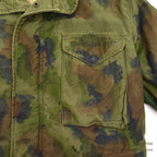 1970's M-65 USN MIUW-604 HAND PAINTED CAMO FIELD JACKET WITH LINER... MR