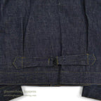 1940's DEADSTOCK FOREMOST BUCKLE BACK DENIM JACKET / LEATHER PATCH ... 36