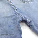 1960's LEVI'S 501 BIGE PATCHWORK / PERSONALIZED REPAIR ... W37/L29