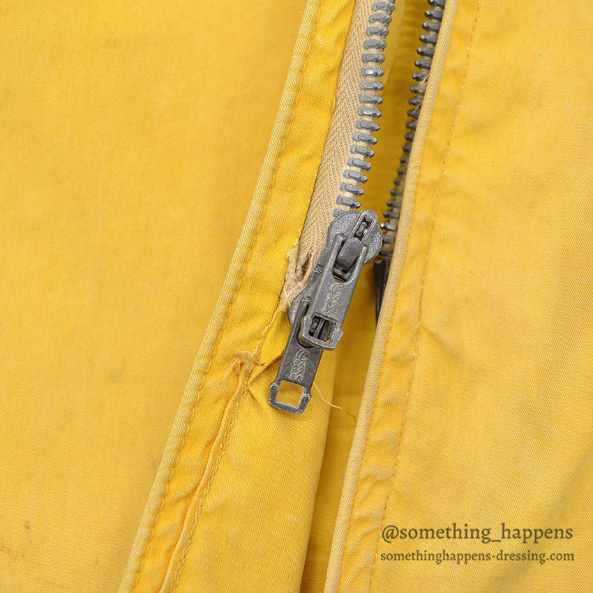 1960's REI ALPINE PATROL VENTILE PARKA / YELLOW...