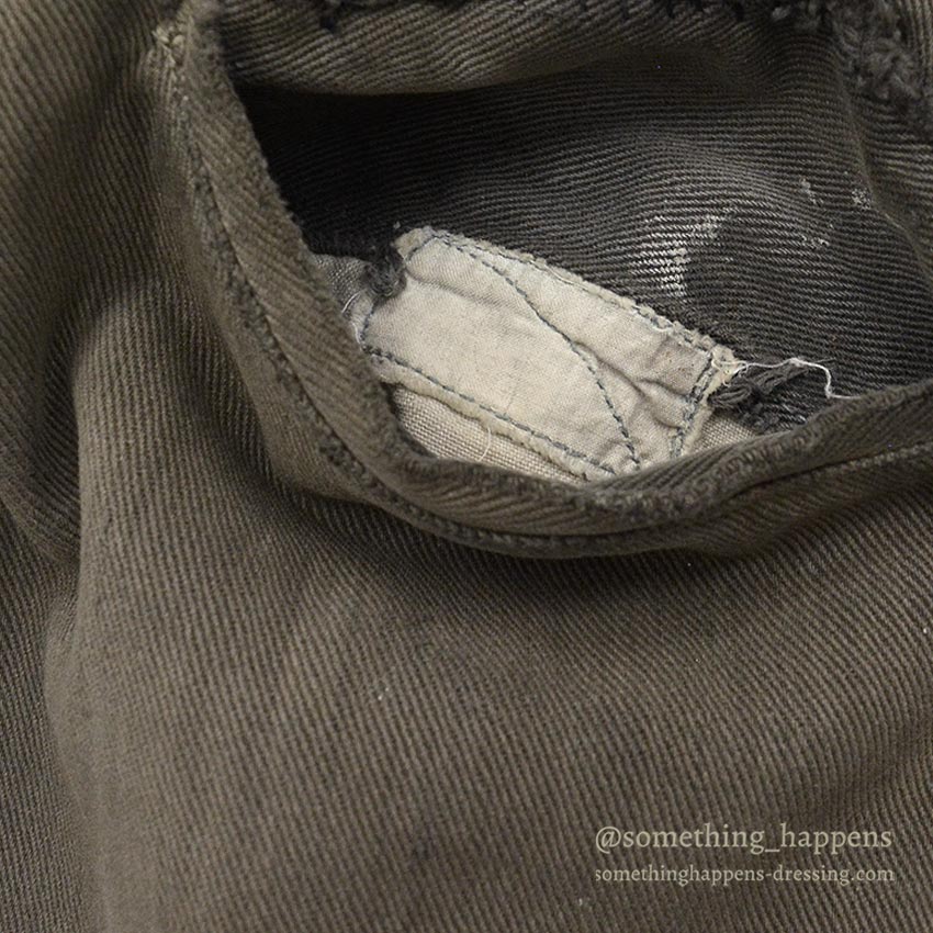 1940's CAN'T BUST'EM WW2 BLACK FRISCO PANTS / CROPPED ... W32