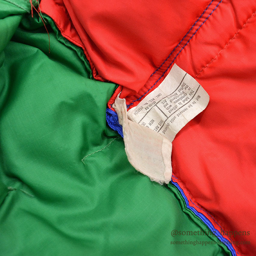 1970's Daniel S. Reid MULTI COLOR DOWN JACKET / EXTREMERY RARE... M
