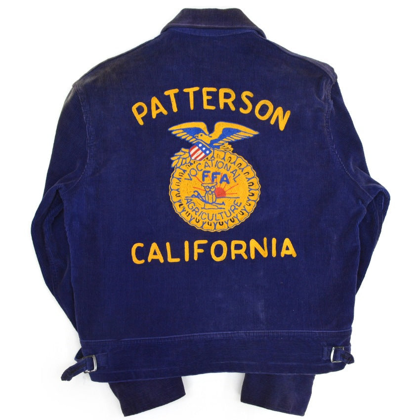 40's FFA embroidery button front jacket, rare... 42