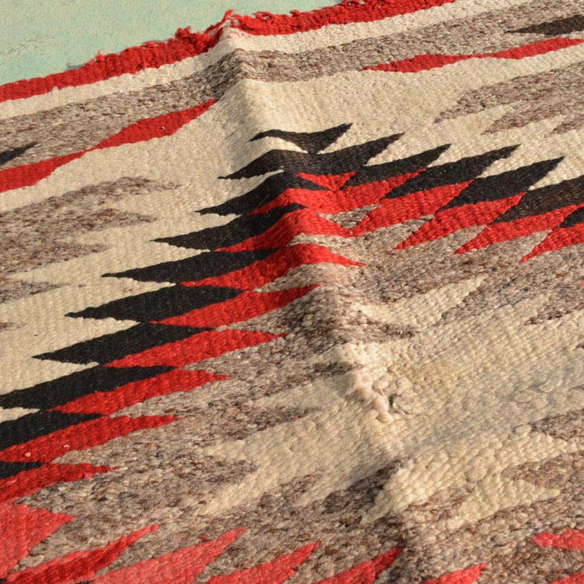 ~1930's Navajo Rug 'Eye dazzler' 2...90cm×154cm