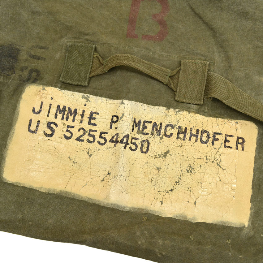 ~1950s US Army Duffle Bag Painted...