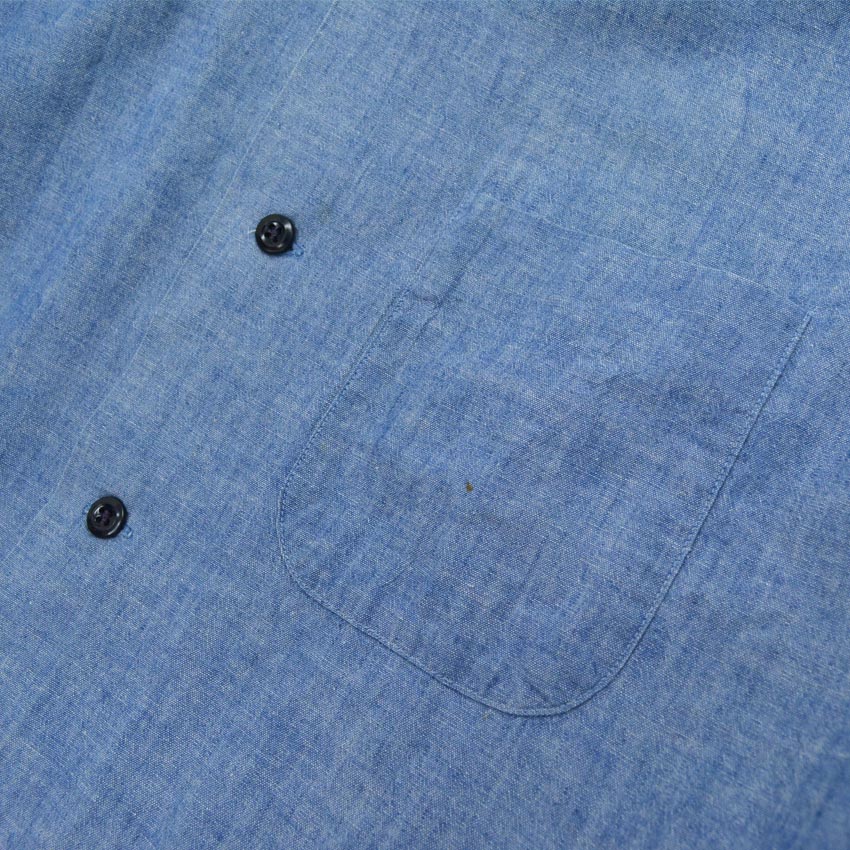 60's US Navy 'Custom Tailored' Chambray Shirt...