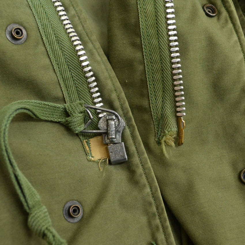 60's US ARMY M-65 2nd Aluminum Zipper... MS