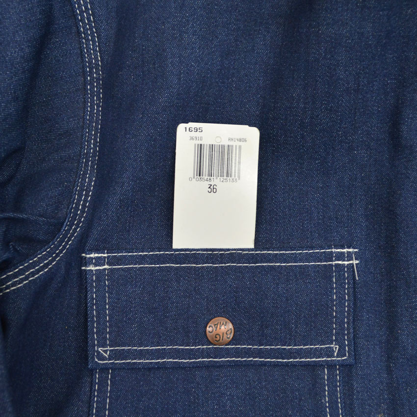 90's Deadstock BIGMAC Blanket-Lined Denim Coveralls... Size 36