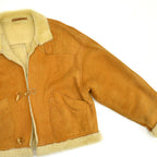 70's Mouton Jacket Wood Toggle Button...