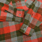 50's Cranbrook Red×Green wool check shirts...M