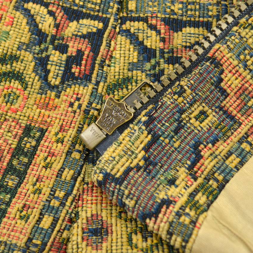 90's ORVIS Gobelin Tapestry Zip-Up Vest... L