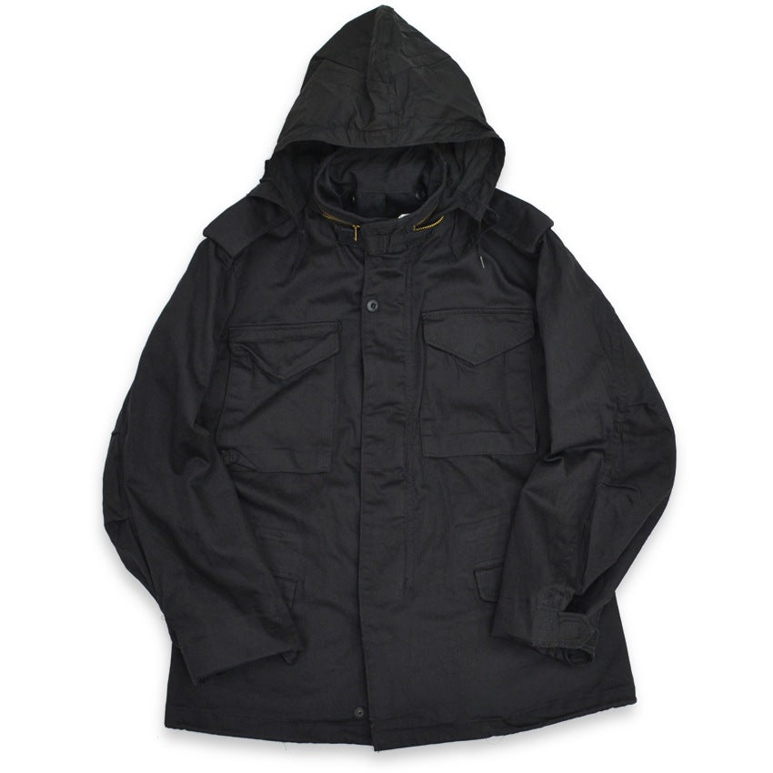 90's Deadstock ALPHA M-65 Black ALL COTTON ... SR