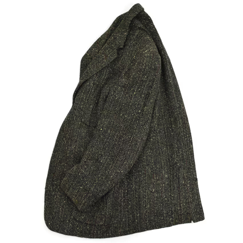 1950s University Town Salt and Pepper Wool Tailored Jacket...