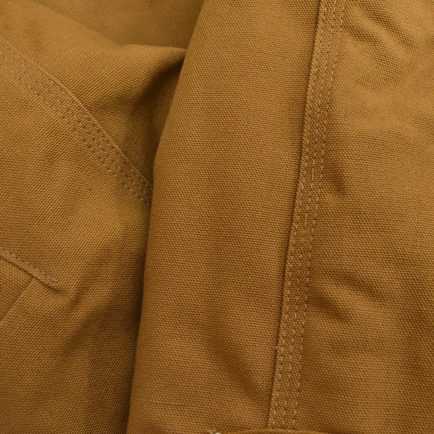 70's Deadstock Carhartt Brown Duck Vest with Boa... M