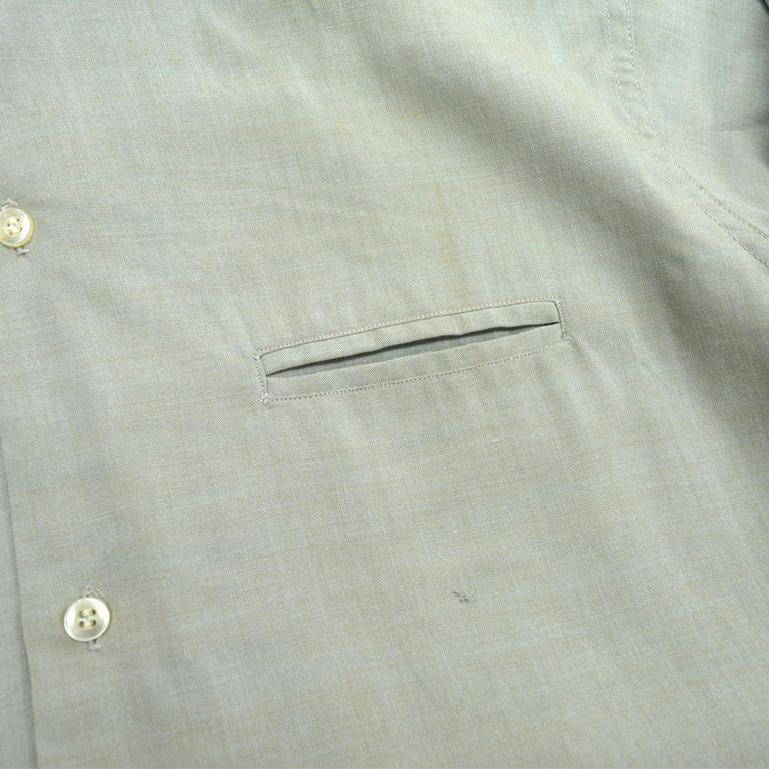 60's Van Cort Rayon Shirt, Mint Green... Size M, One Wash