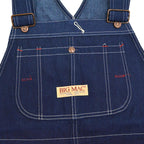 ~90's Deadstock BIGMAC Double Knee Denim Overalls with Apron ...36x34