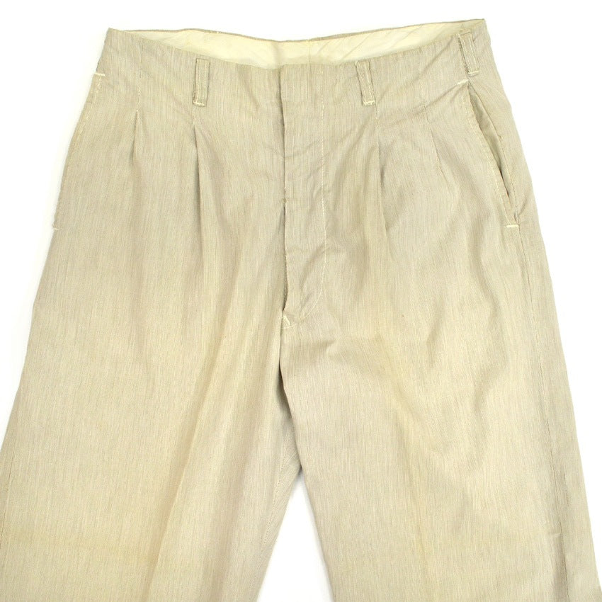 60's LEVI'S Casuals Brown Pin Stripe Cotton Slacks... 31×29